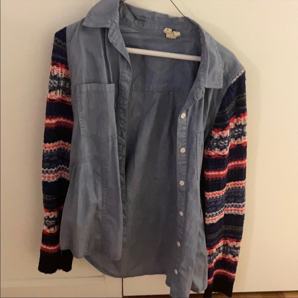 Jean and sweater shirt